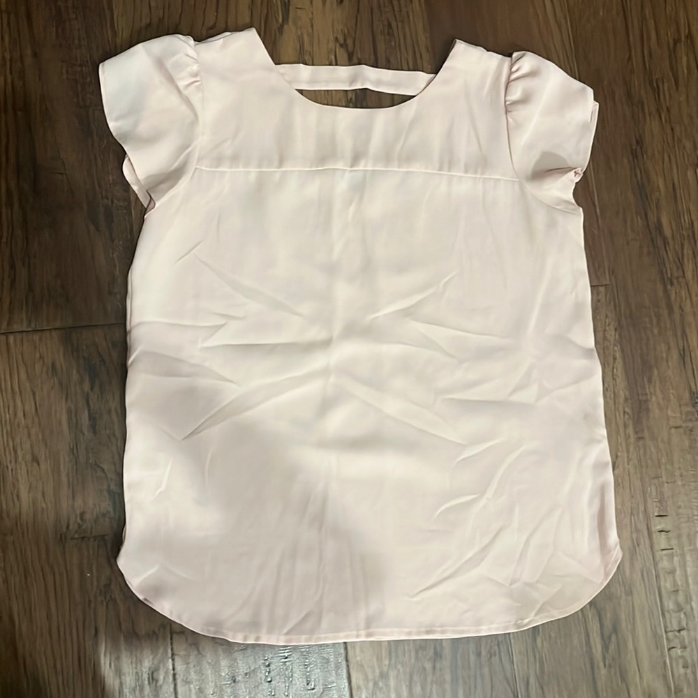 Loft light pink woven blouse